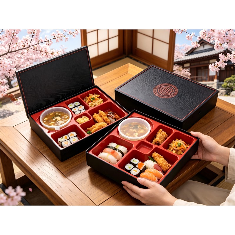 Food Grade Plastic Compartment Lunch Box