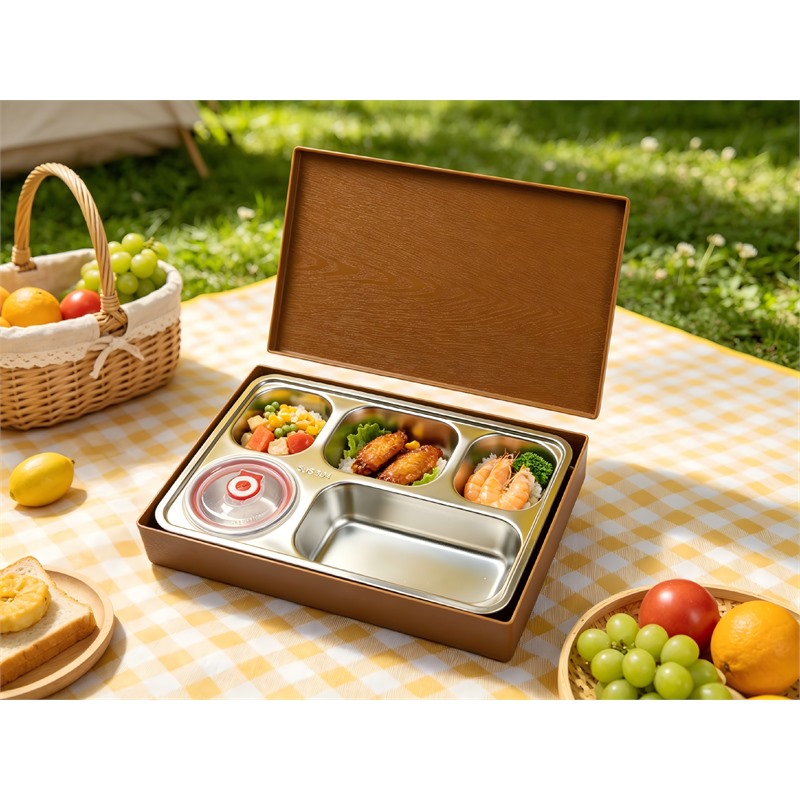 Multi-Section Food Serving Box