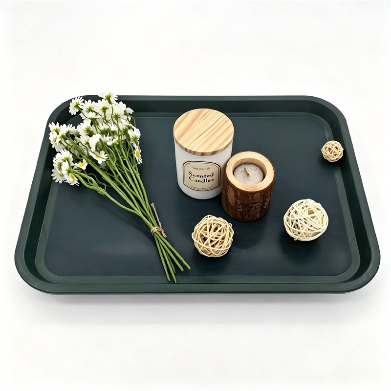 Food Safe Plastic Stackable Tray For Daily Lunch