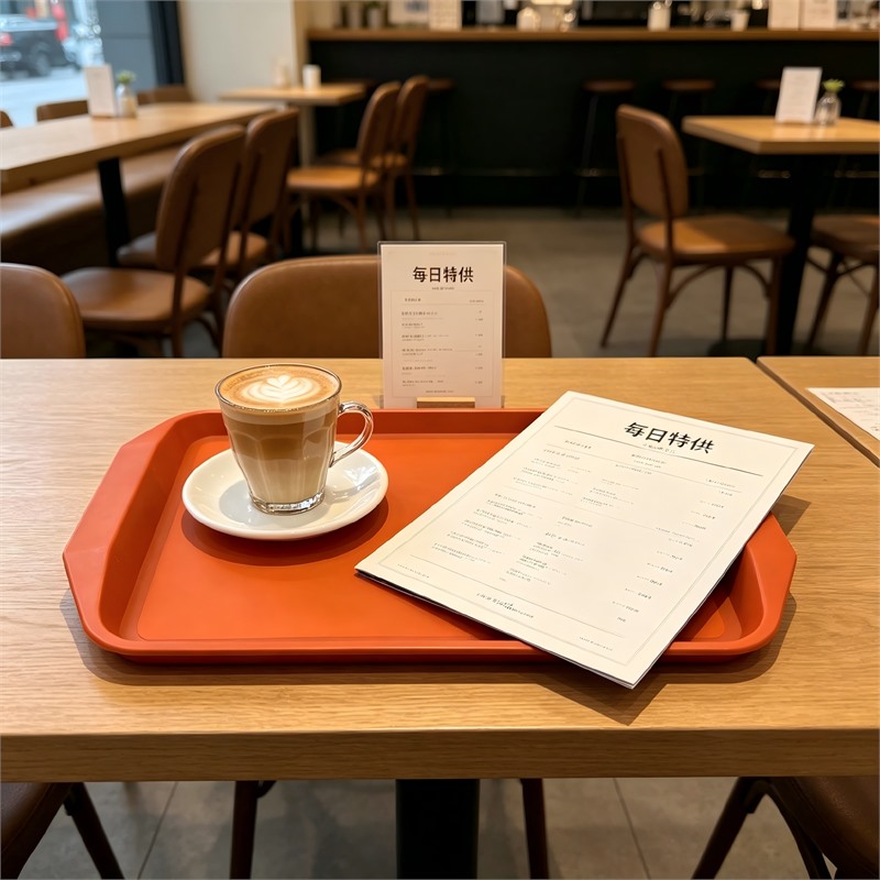 Lightweight Plastic Divided Tray For Reusable Dining