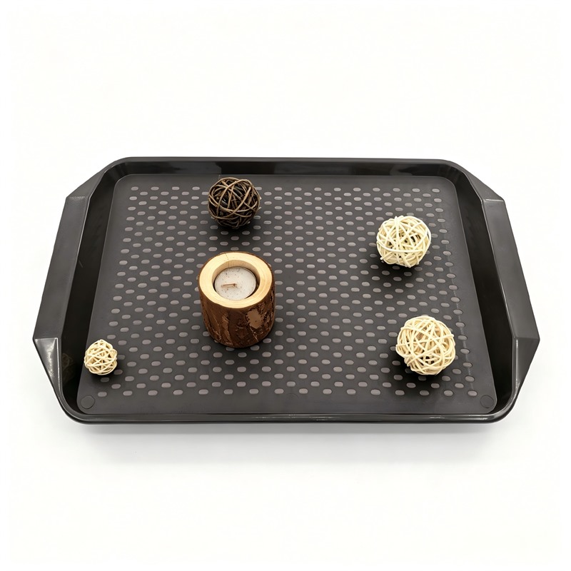 Lightweight Plastic Dinner Service Sectioned Tray