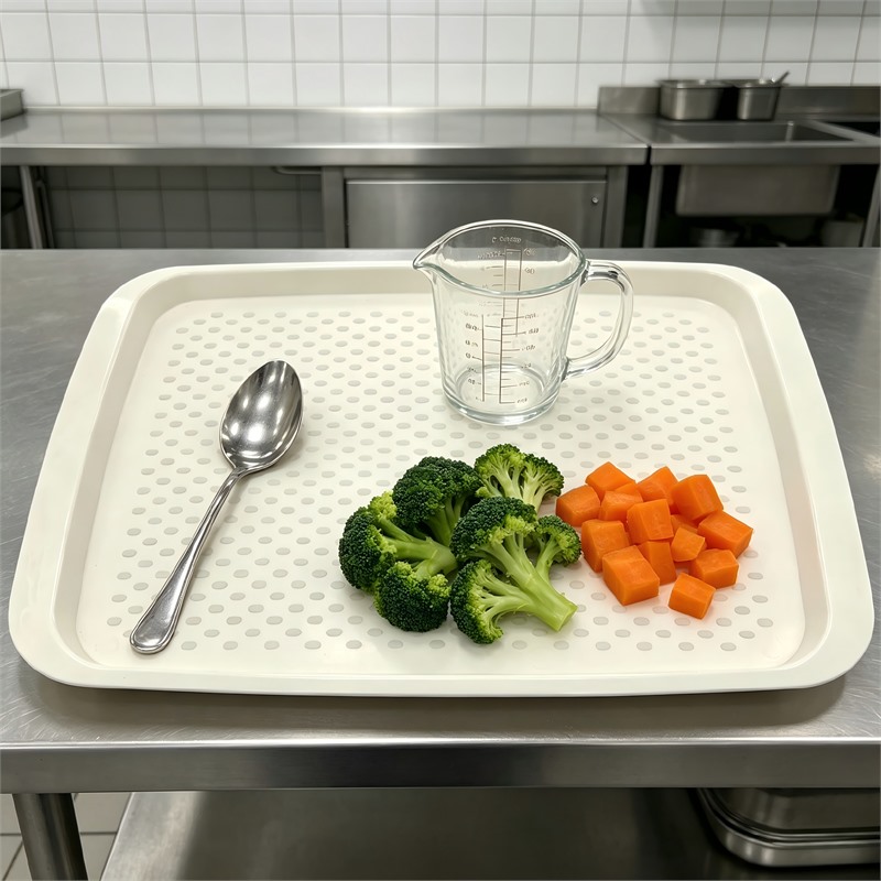 Durable Plastic Lightweight Tray For Daily Lunch