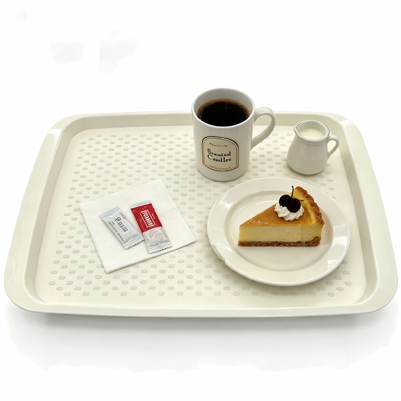 Durable Plastic Textured Tray For Meal Prep