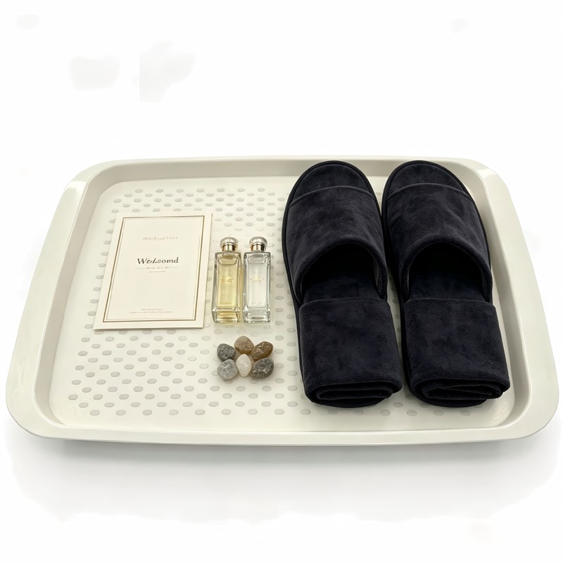 Durable Plastic Non Slip Tray For Lunch Service