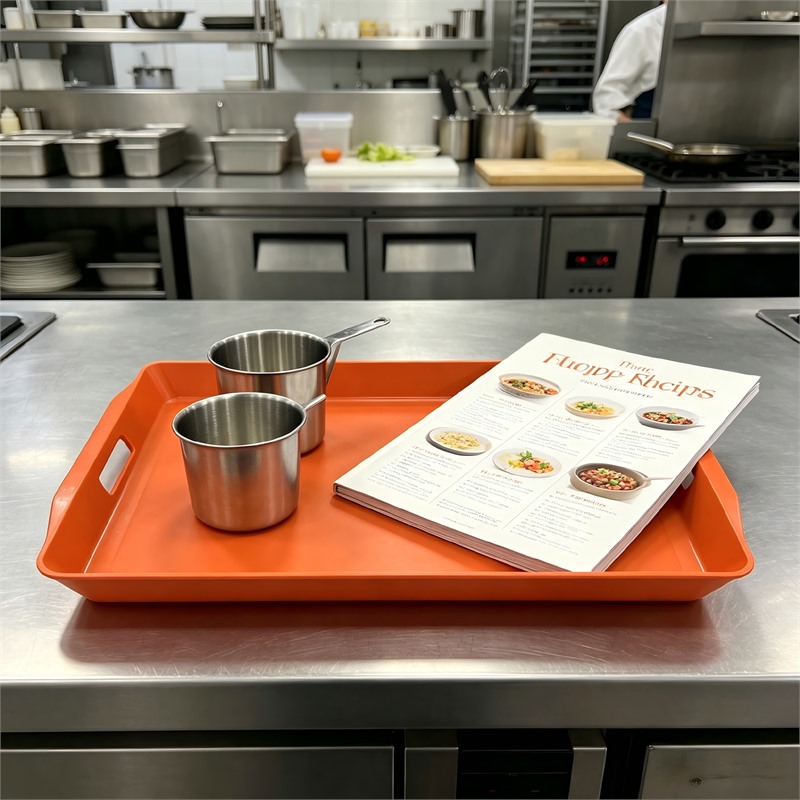 Durable Plastic Plate Tray For Reusable Dining