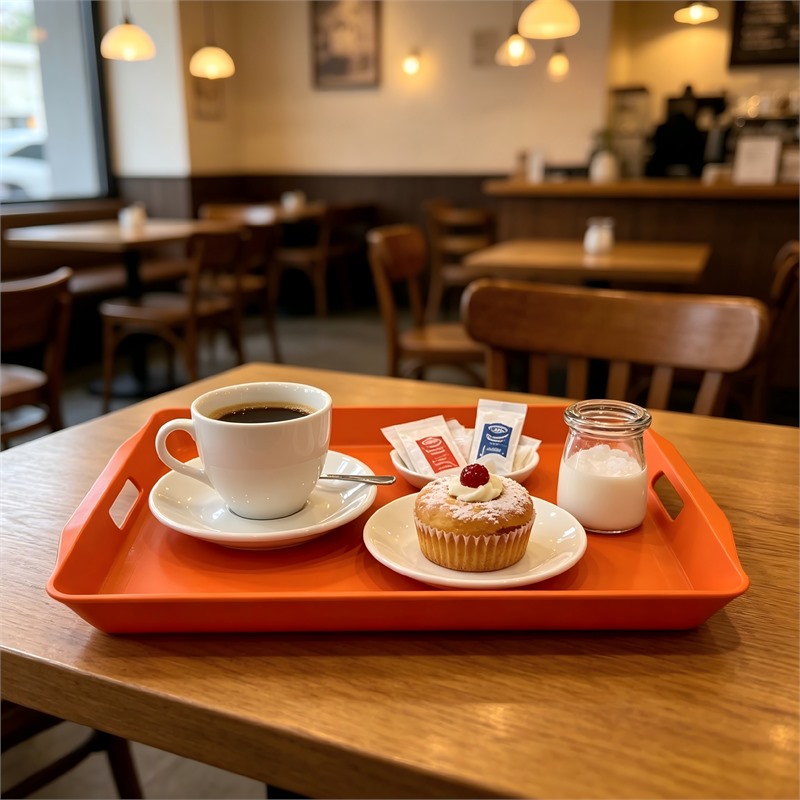Durable Plastic Scratch Resistant Tray For Bakery Display