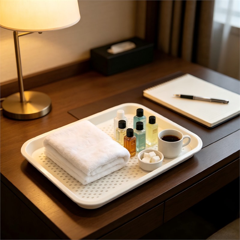 Durable Plastic Hot Meal Delivery Fast Food Tray