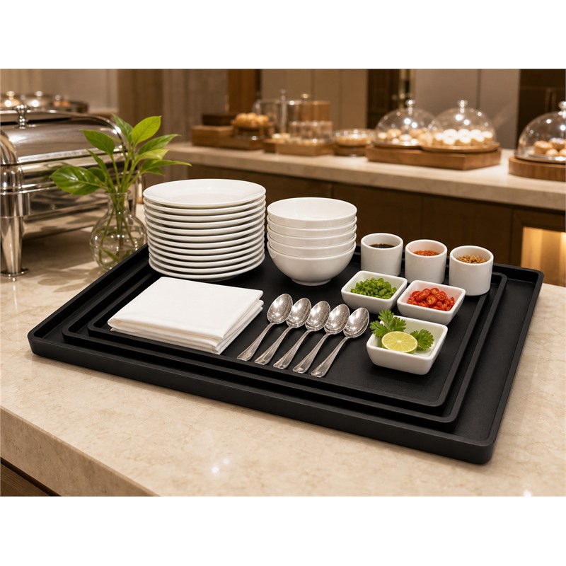 Food Safe Plastic Catering Event Rice Tray