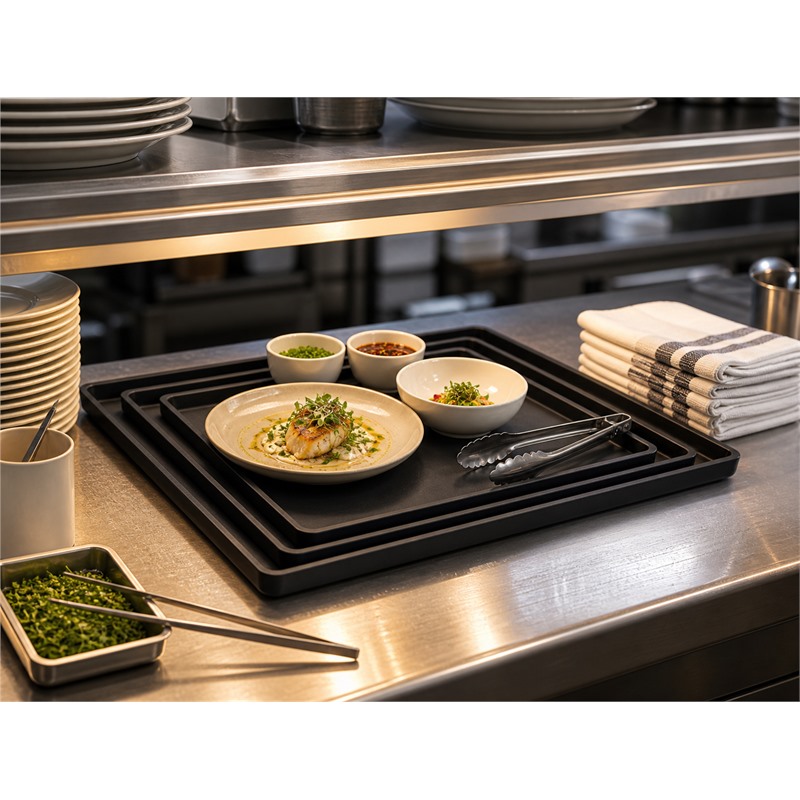 Food Safe Plastic Dessert Tray For Snack Service