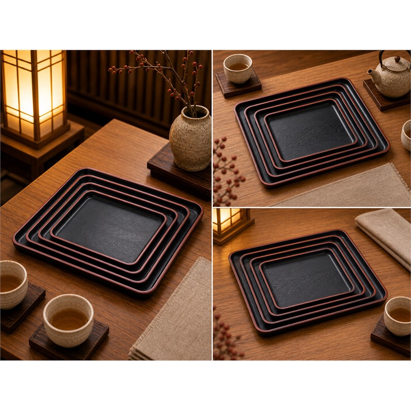 Food Grade Plastic Textured Tray For Buffet Counters