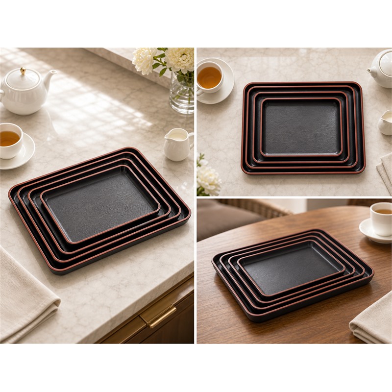 Food Grade Plastic Divided Tray For Daily Lunch