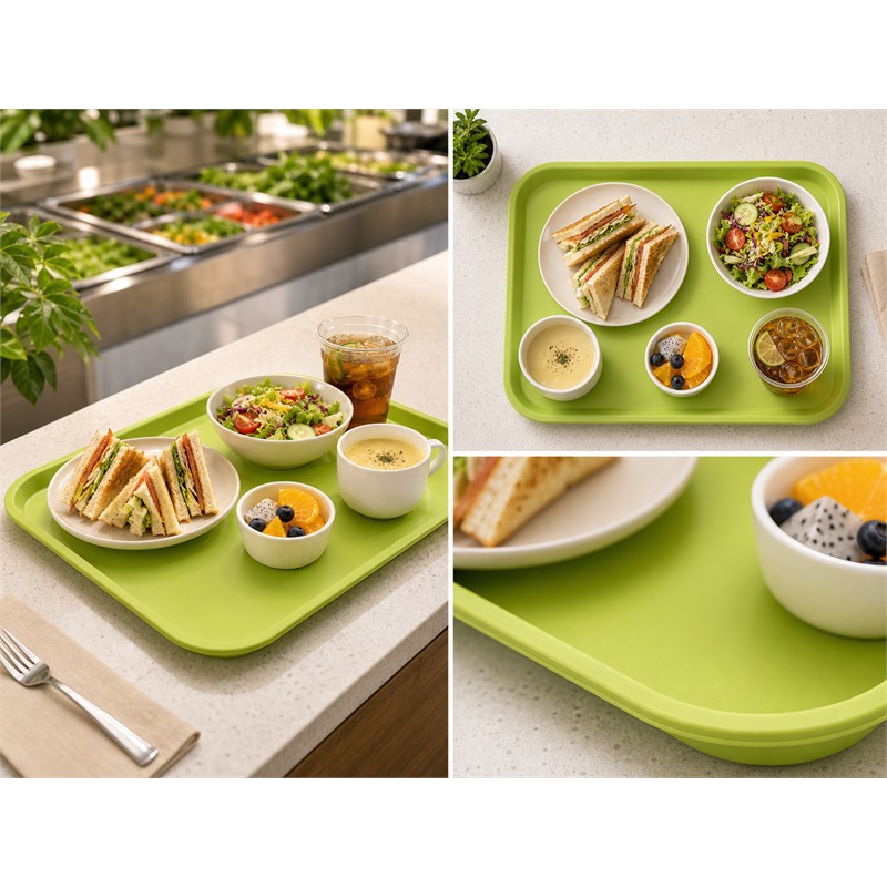 Food Grade Plastic Stackable Tray For Meal Prep