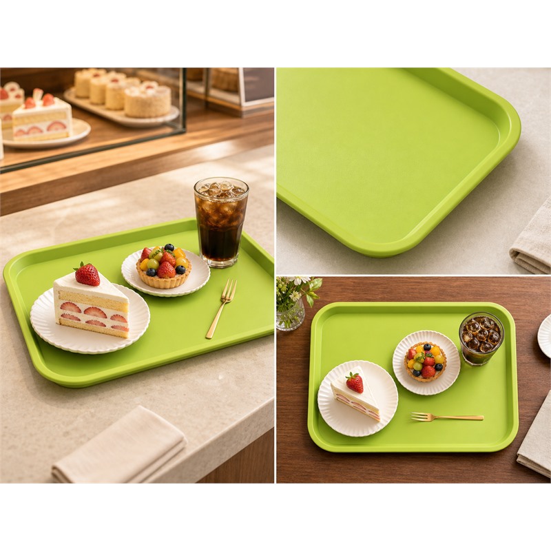 Food Grade Plastic Reusable Tray For Lunch Service