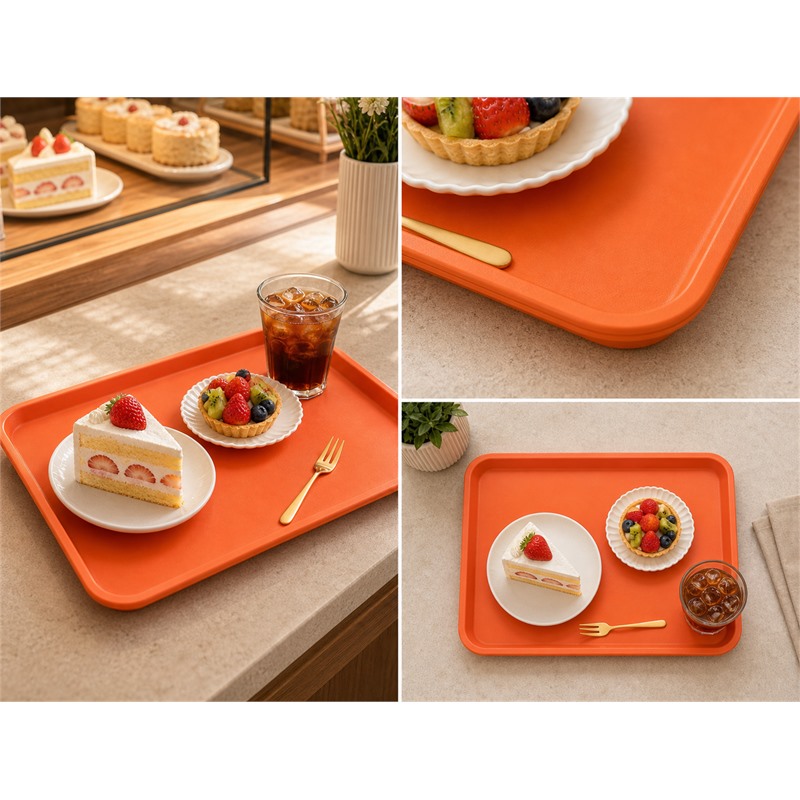 Food Grade Plastic Dinner Tray For Portion Control