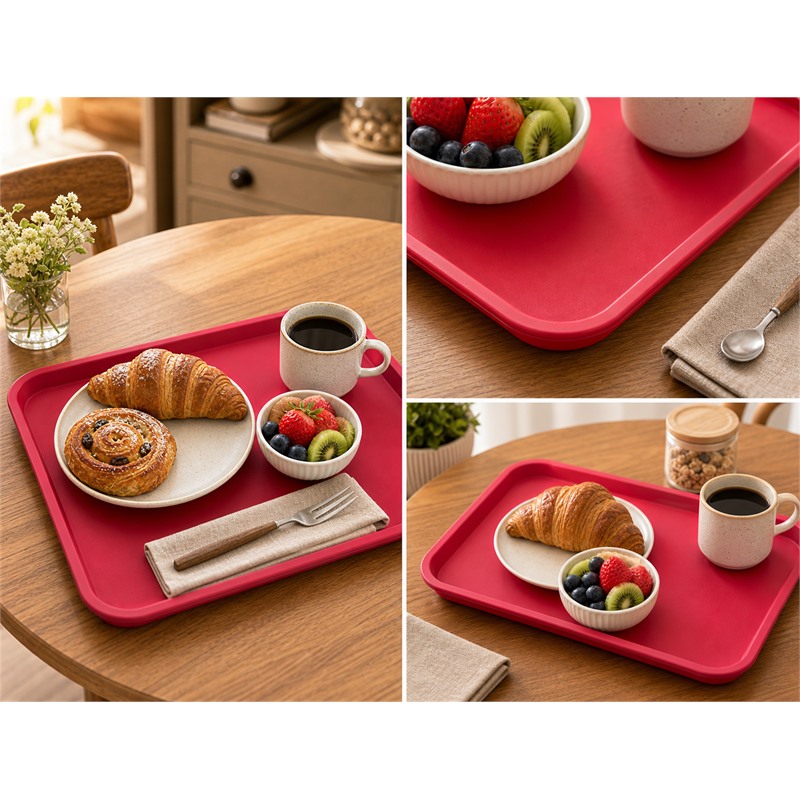 Colored PP Divided Tray For Kids Meals
