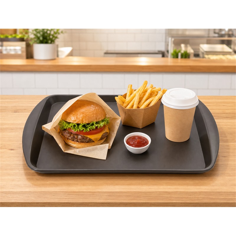 Colored PP Cafeteria Tray For School Lunch