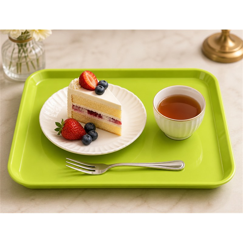 Colored PP Staff Canteen Cafeteria Tray