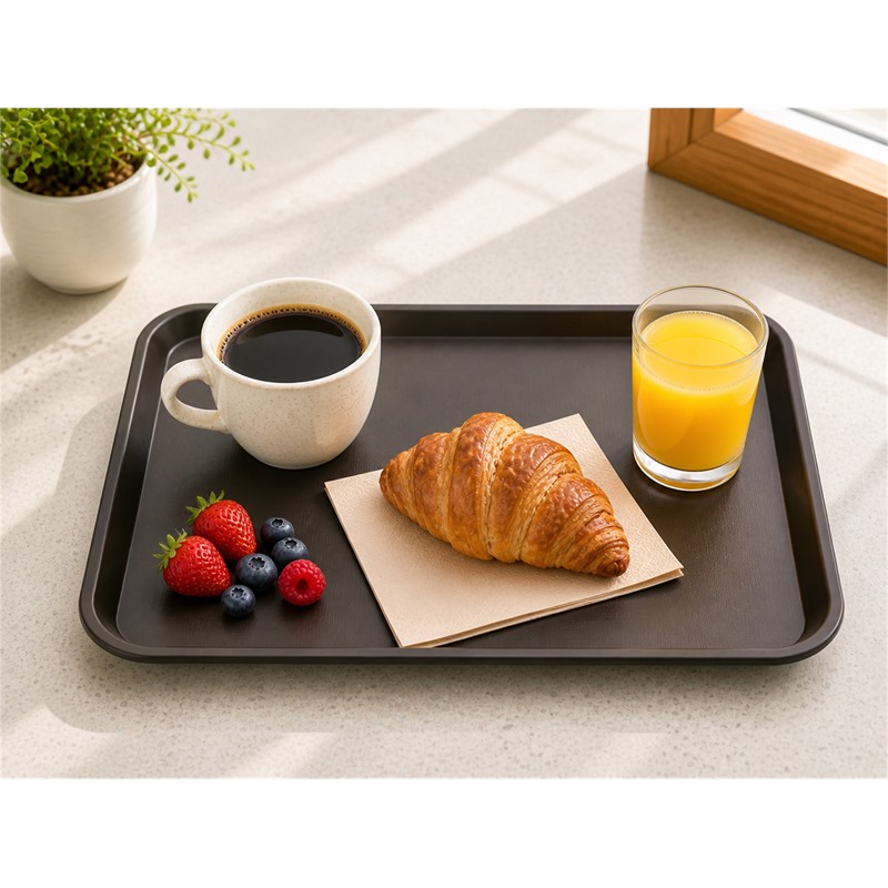 Reusable Polypropylene Cafeteria Tray For Salad Bars