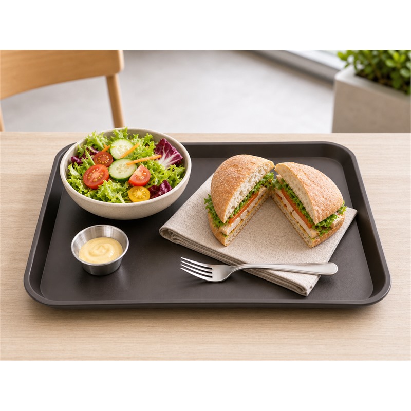 Reusable Polypropylene Lunch Tray For Bakery Display