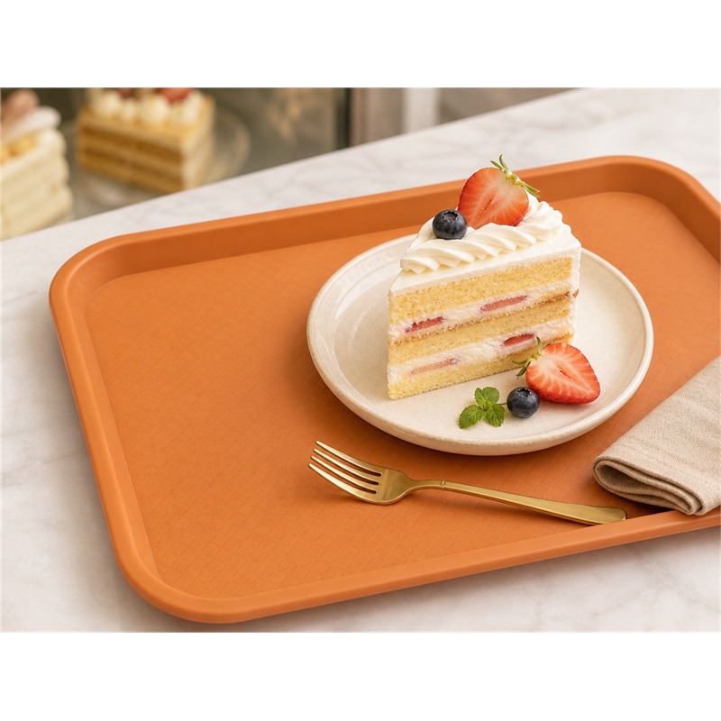 Reusable Polypropylene School Cafeteria Dinner Tray