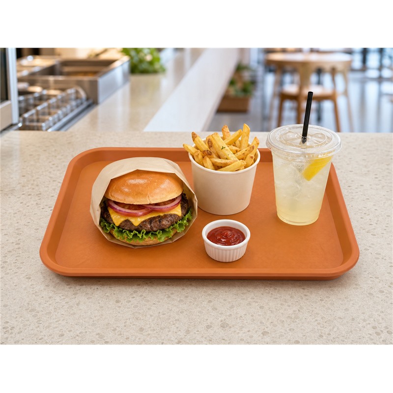 Reusable Polypropylene Food Preparation Compartment Tray
