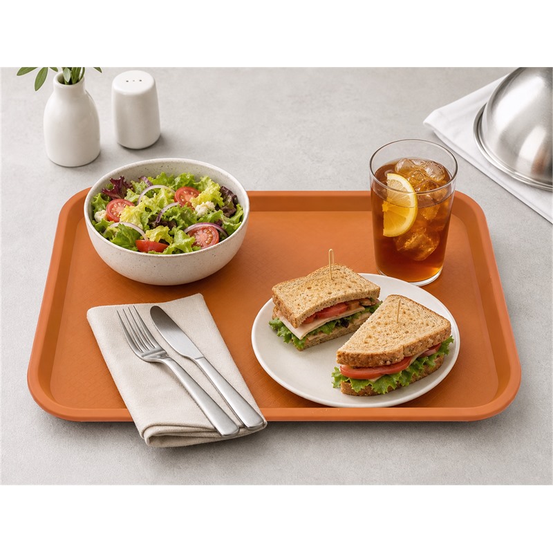 Reusable Polypropylene Food Display Tray For Room Service