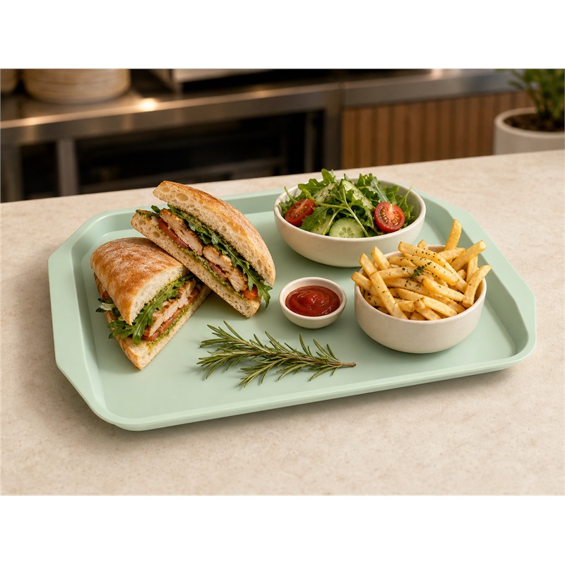 Reusable Polypropylene Kids Meal Breakfast Tray