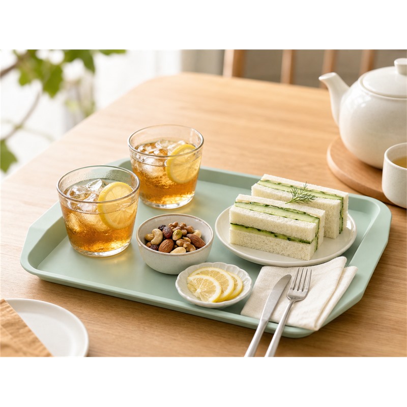 Reusable Polypropylene Quick Service Dining Rectangular Tray