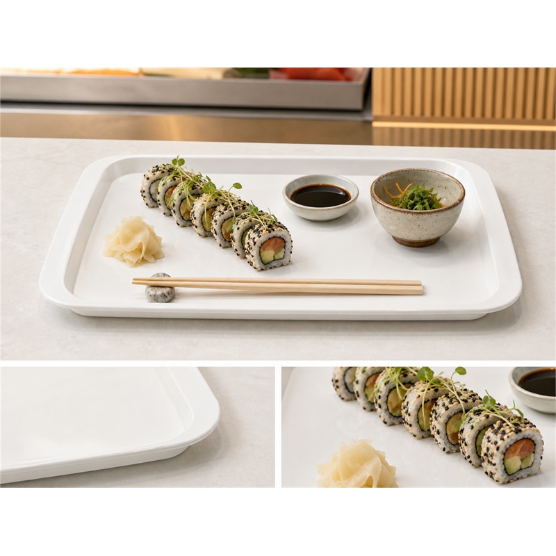 Microwave Safe PP Textured Tray For Kids Meals