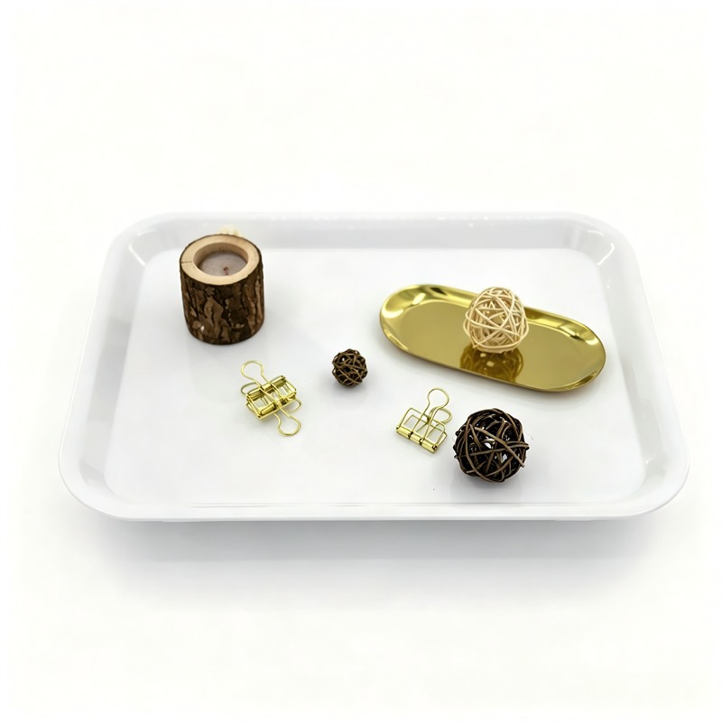Durable Plastic Breakfast Service Plate Tray