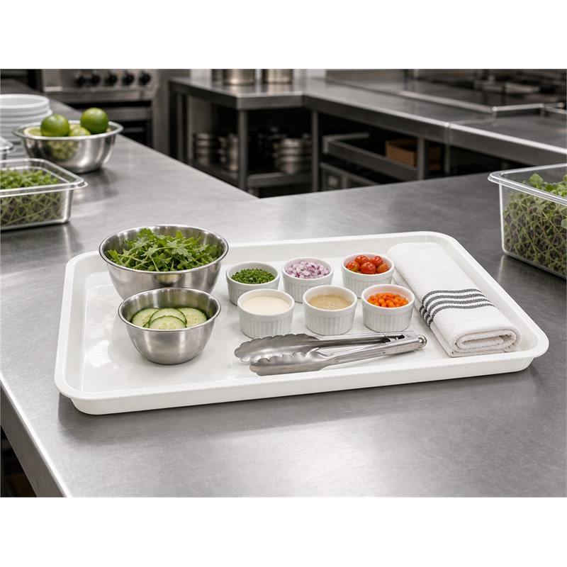Food Safe PP Divided Tray For Food Display
