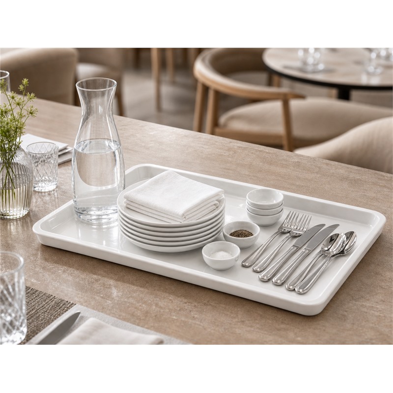 Food Safe PP Textured Tray For Bakery Display