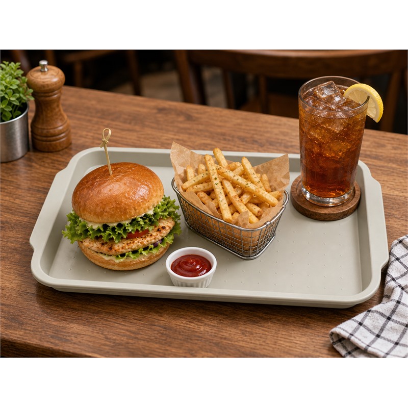 BPA Free PP Rectangular Tray For Hospital Dining