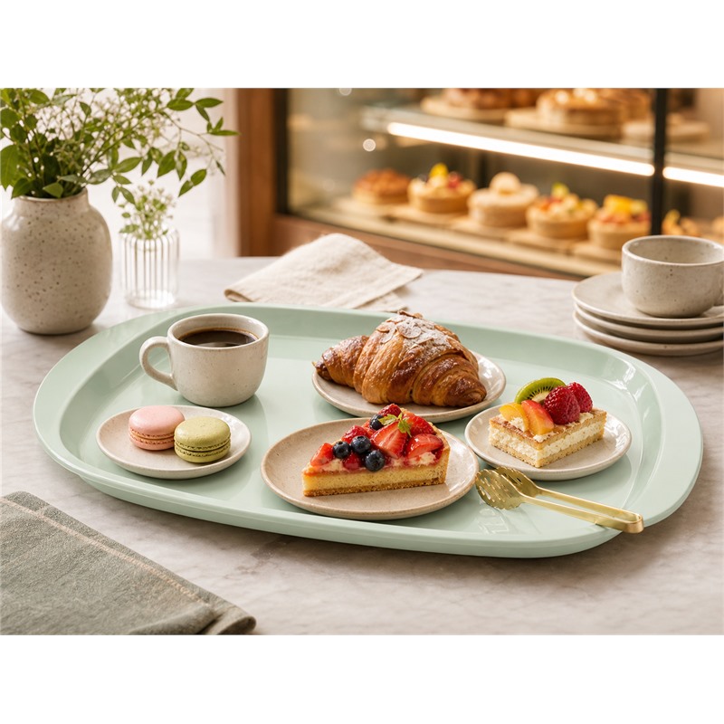 BPA Free PP Hospital Ward Food Display Tray