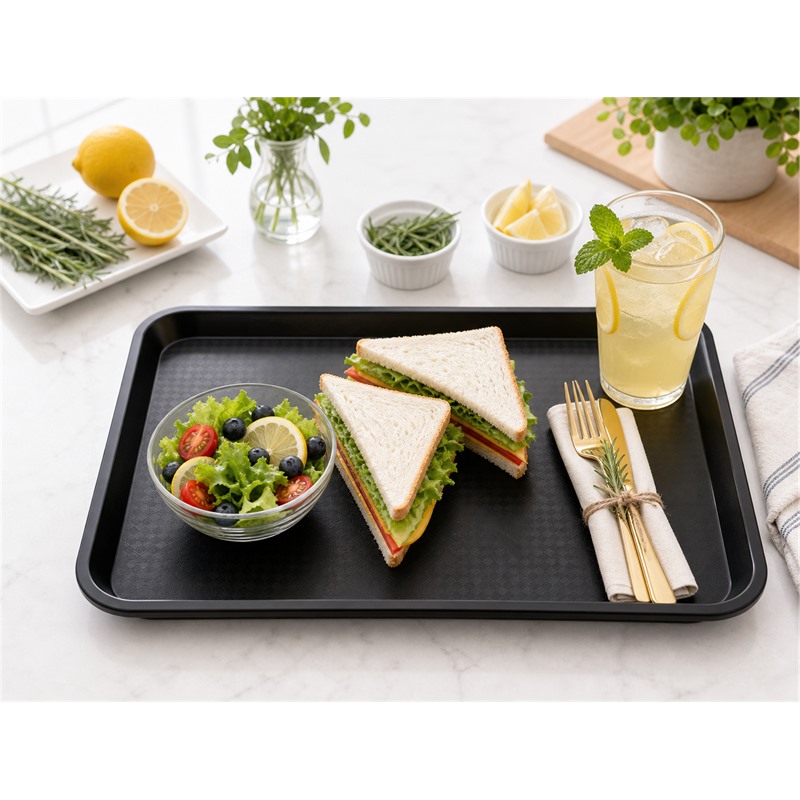 Food Safe PP Breakfast Tray For Tray Return