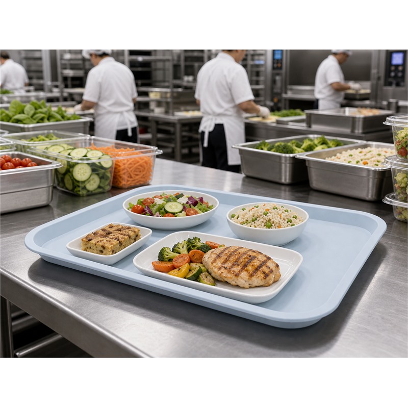 Food Safe PP Kindergarten Lunch Rice Tray
