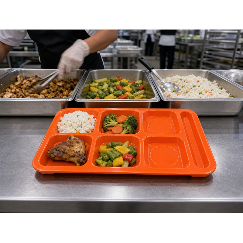 Reusable PP Compartment Meal Tray