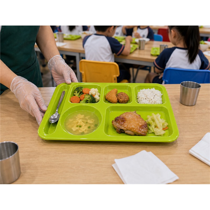 Plastic Meal Service Compartment Tray