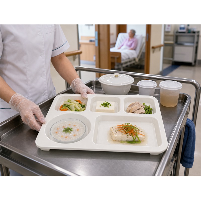 Plastic Compartment Tray For Cafeteria