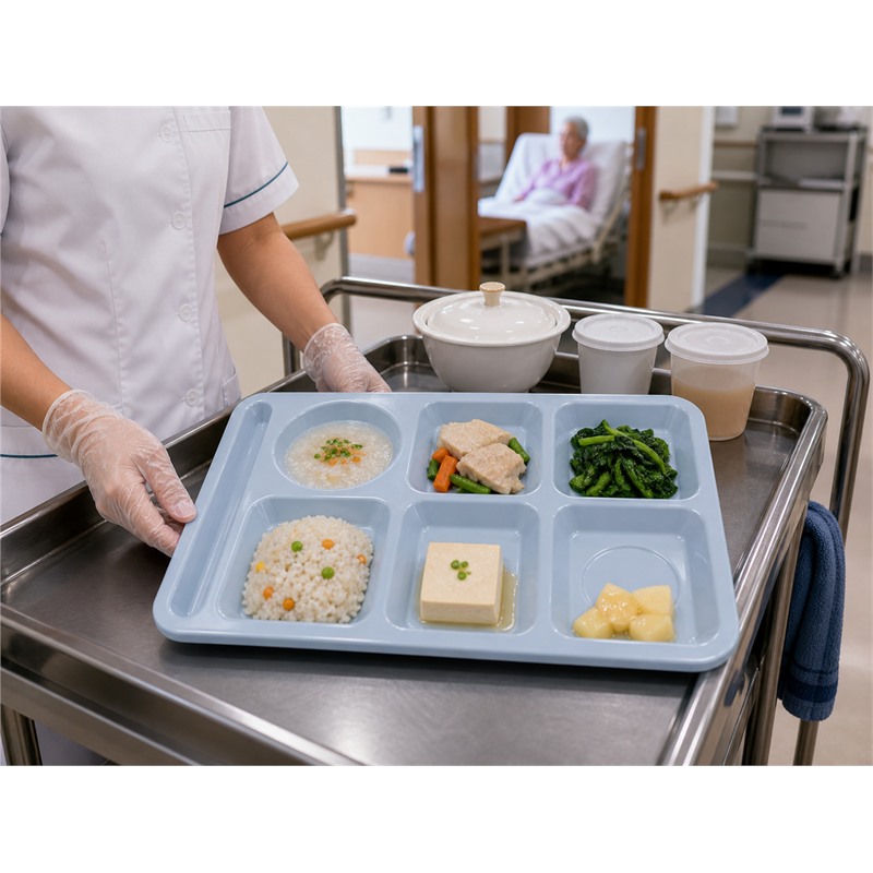PP Divided Meal Tray Custom