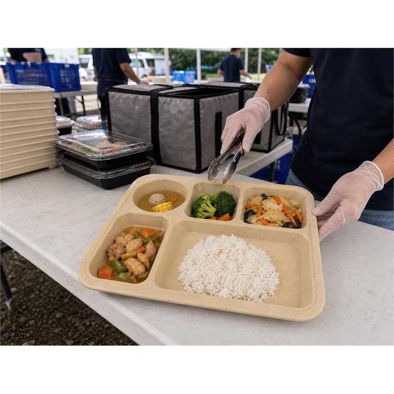 Divided PP Tray For Cafeteria