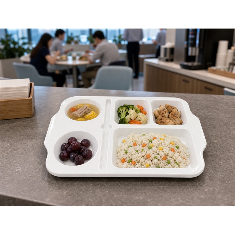 Reusable Plastic Meal Serving Tray