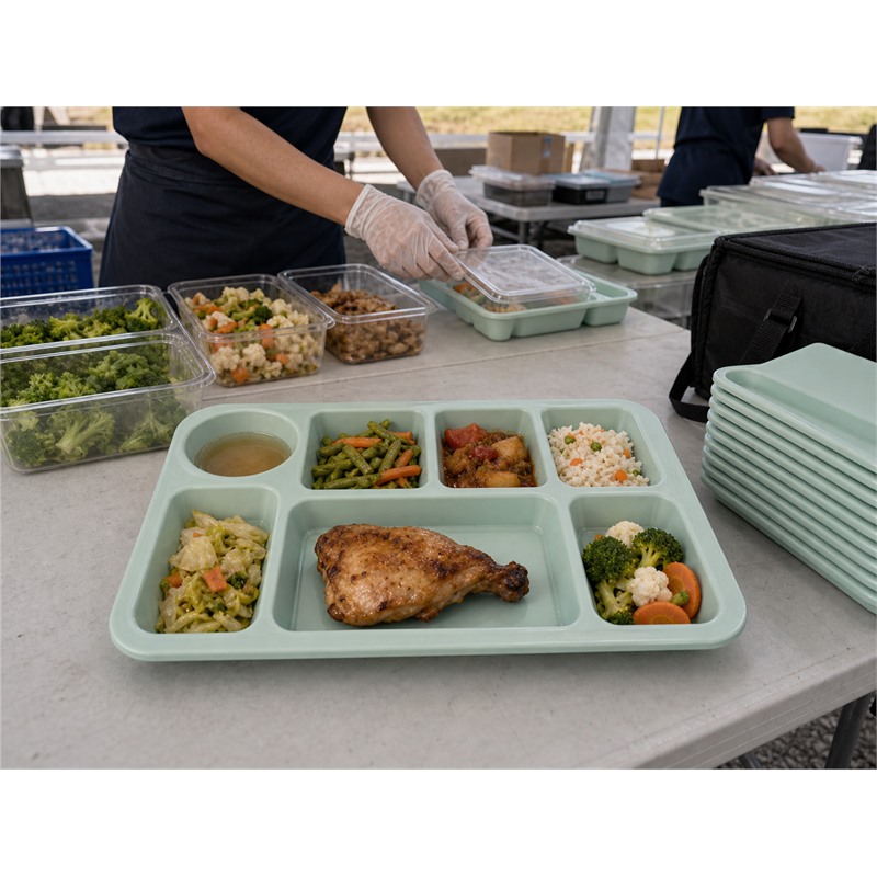 Reusable PP Hospital Food Tray