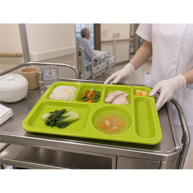 PP Divided Student Meal Tray