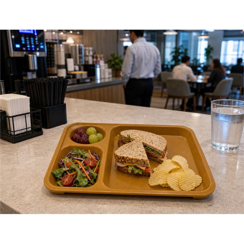 Plastic Meal Distribution Food Tray