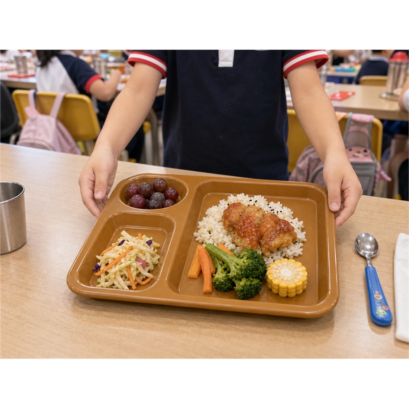 Central Kitchen Food Distribution Tray