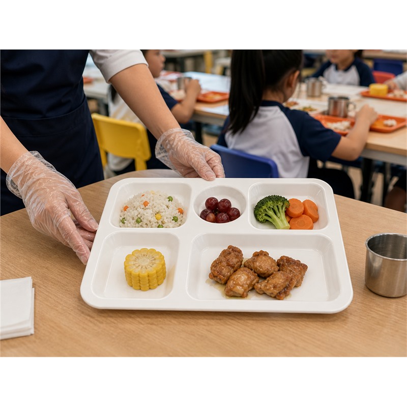 Restaurant Compartment Plastic Meal Tray