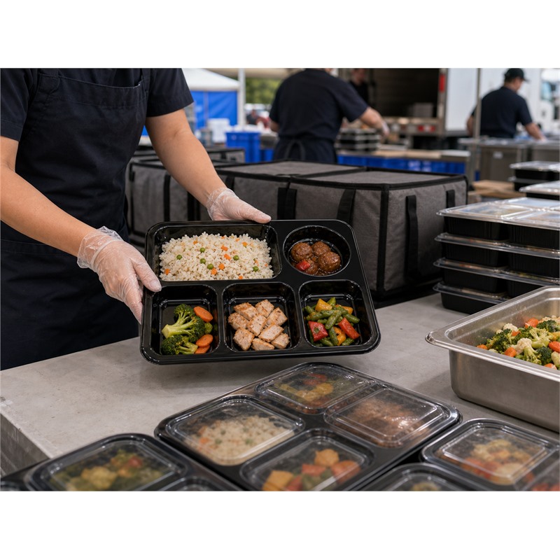 PP Compartment Tray For Lunch