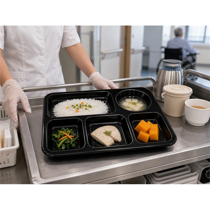 Reusable PP Cafeteria Food Tray