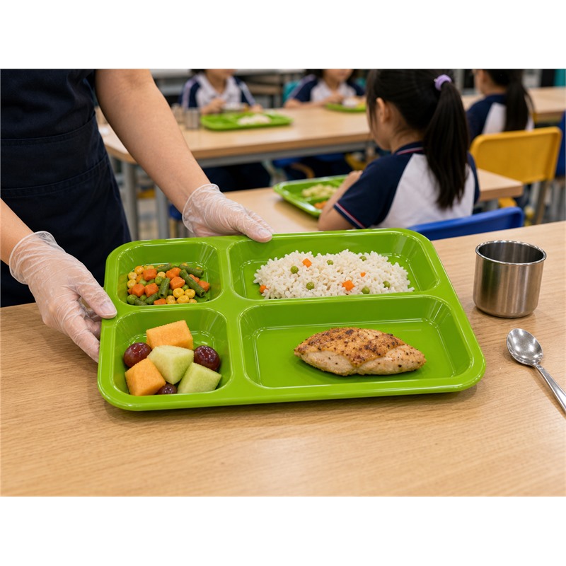 Lightweight Plastic Dining Service Tray